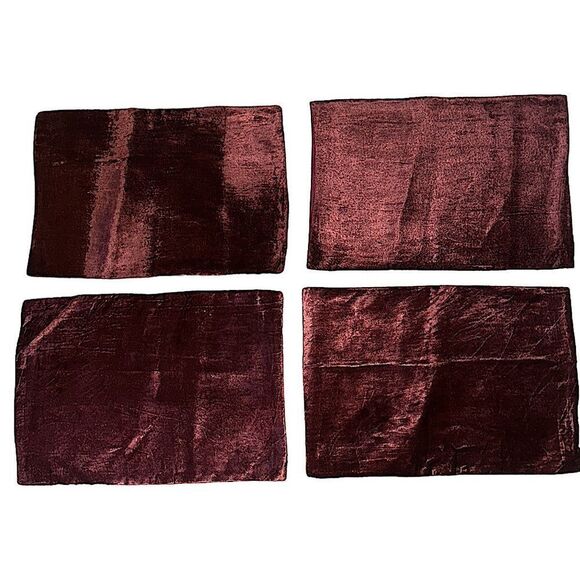 Garnet Placemats from India set of Six! - Picture 7 of 8